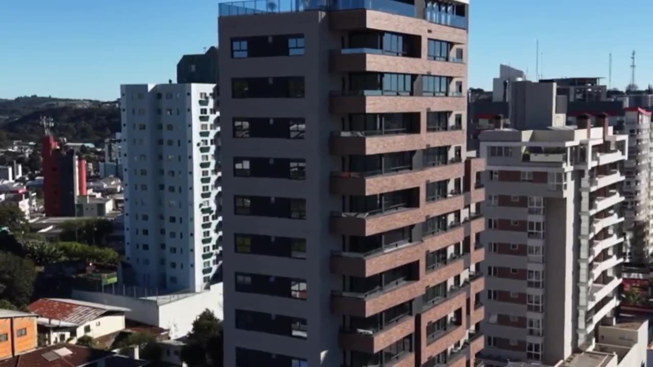 Vista aérea do Centro de Pato Branco, região do Residencial Chardonnay 297